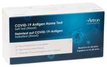 Load image into Gallery viewer, Picture of Artron Rapid COVID-19 Antigen Test Made in Canada (5 - Pack).  Shop PPEONLINE.CA
