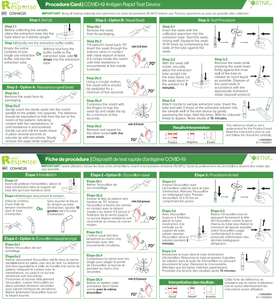 Instructions for  BNTX COVID-19 Rapid Test Device (5 Pack) - PPE Online