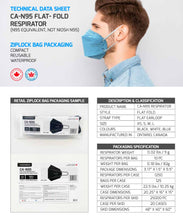 Load image into Gallery viewer, a spec sheet for better fit better protection CA - N95 mask
