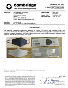 a spec sheet for better fit better protection CA - N95 mask