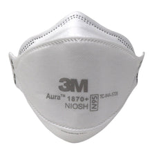 Load image into Gallery viewer, N95 3M 1870+ Aura Health Care Particulate Respirator &amp; Surgical Masks (10) - PPE ONLINE
