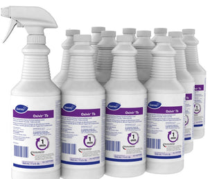 case of 12 of 946ML Oxivir Disinfectant Spray bottle prominently displayed, showcasing its label and trigger spray nozzle