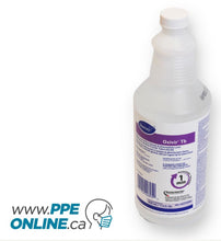 Load image into Gallery viewer, Picture of 946ML Oxivir Disinfectant Spray bottle displayed,showcasing its label and trigger spray nozzle. Shop ppeonline.ca
