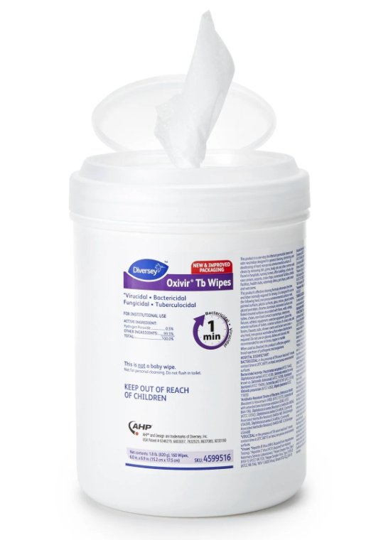 Oxivir TB Wipes (160 Count Container) - PPE ONLINE