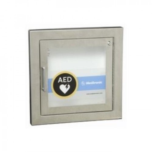 Physio-Control Semi Recessed Wall Cabinet, Stainless Steel, w/ Alarm - PPE ONLINE