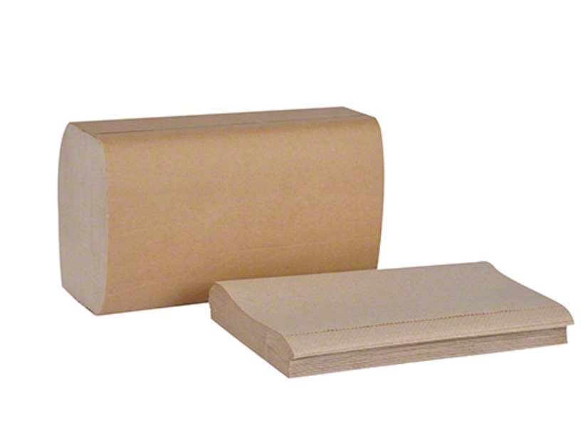 Single fold Hand Towel - Natural CASE OF 16 X 250 - PPE ONLINE