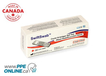 Load image into Gallery viewer, Swift Swab COVID-19 Test 5-Pack made in Canada. Order online at ppeonline.ca.
